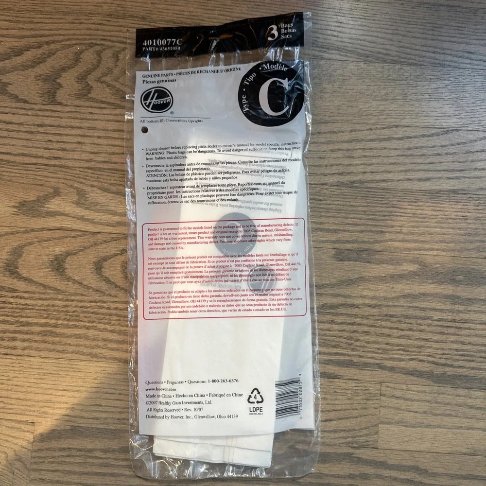 Hoover genuine type